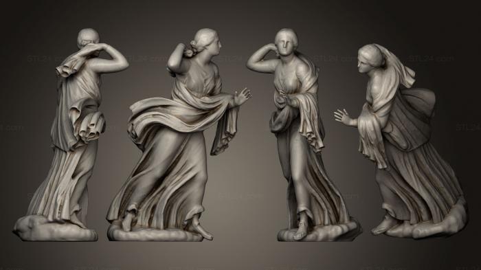 Statues antique and historical (Niobid 3, STKA_1228) 3D models for cnc